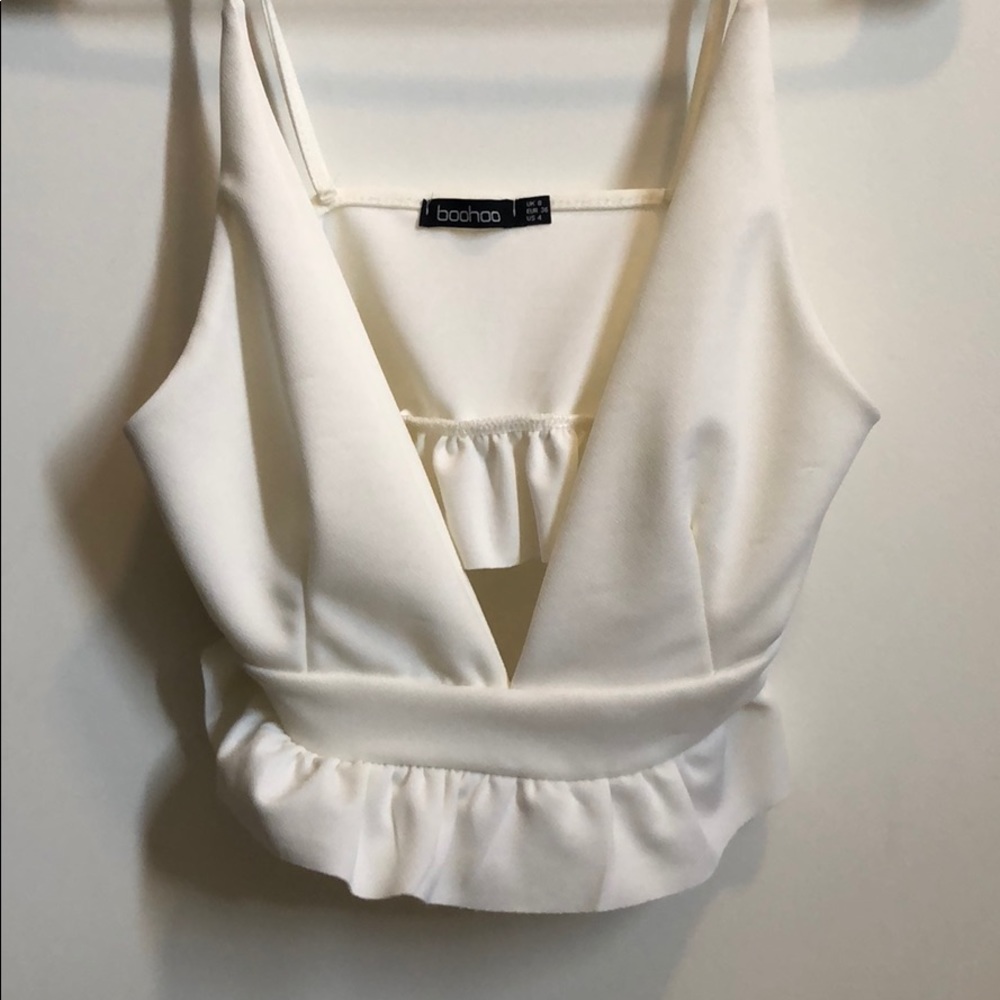 White crop top